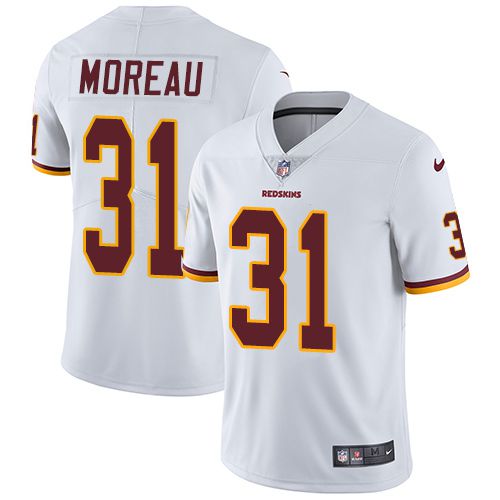 Men Washington Redskins #31 Fabian Moreau Nike White Vapor Limited NFL Jersey->washington redskins->NFL Jersey